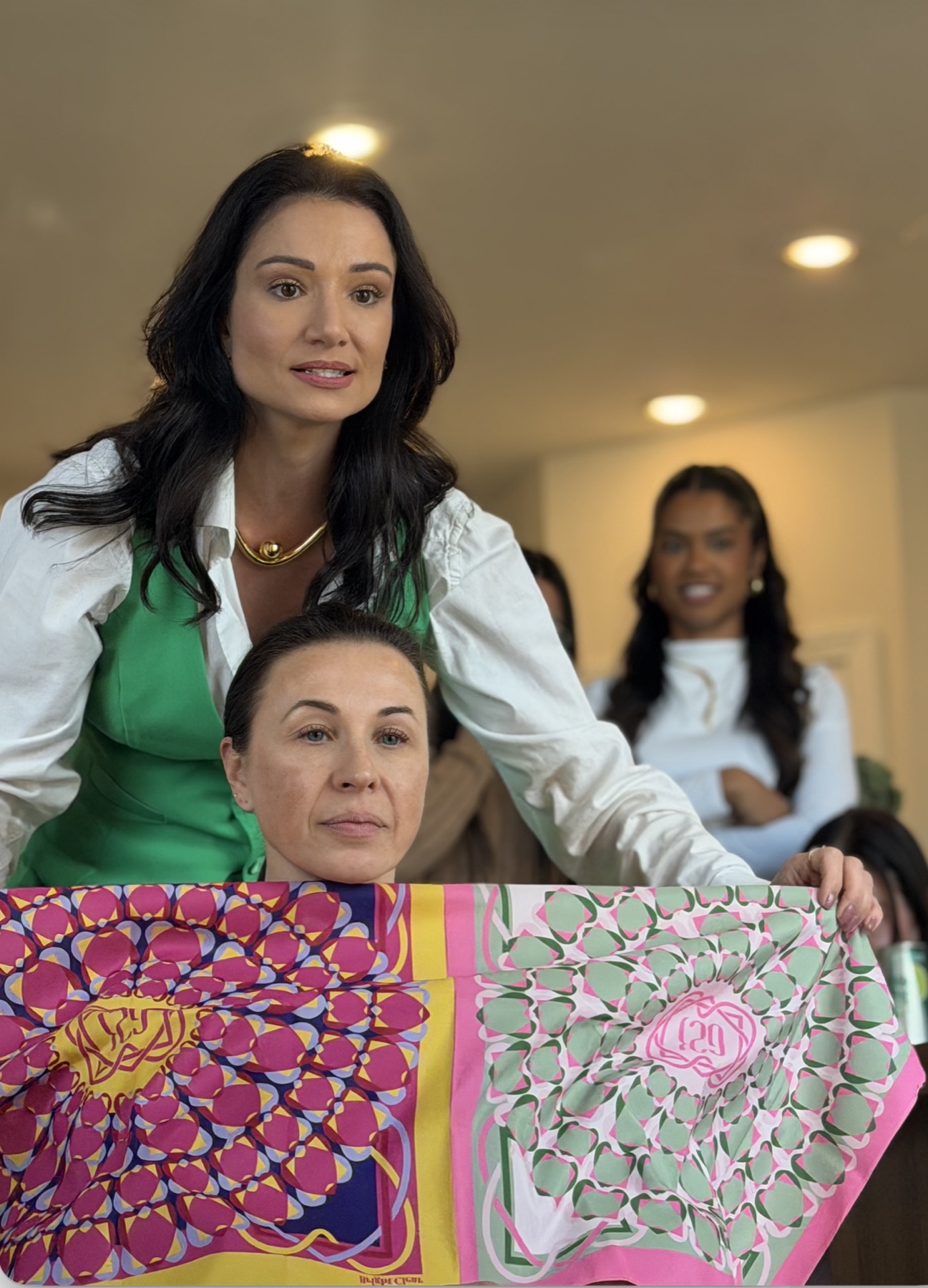 Análise cromática com tecidos
